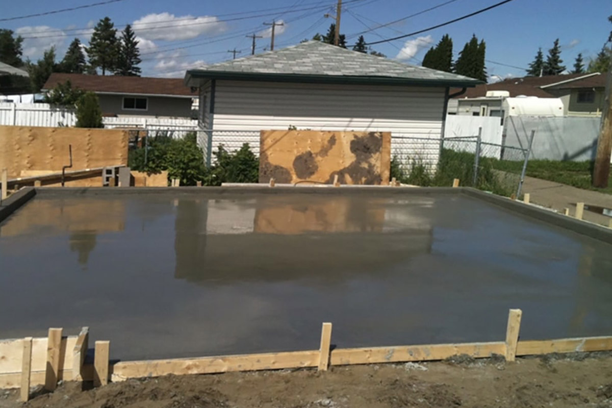 Concrete garage flooring