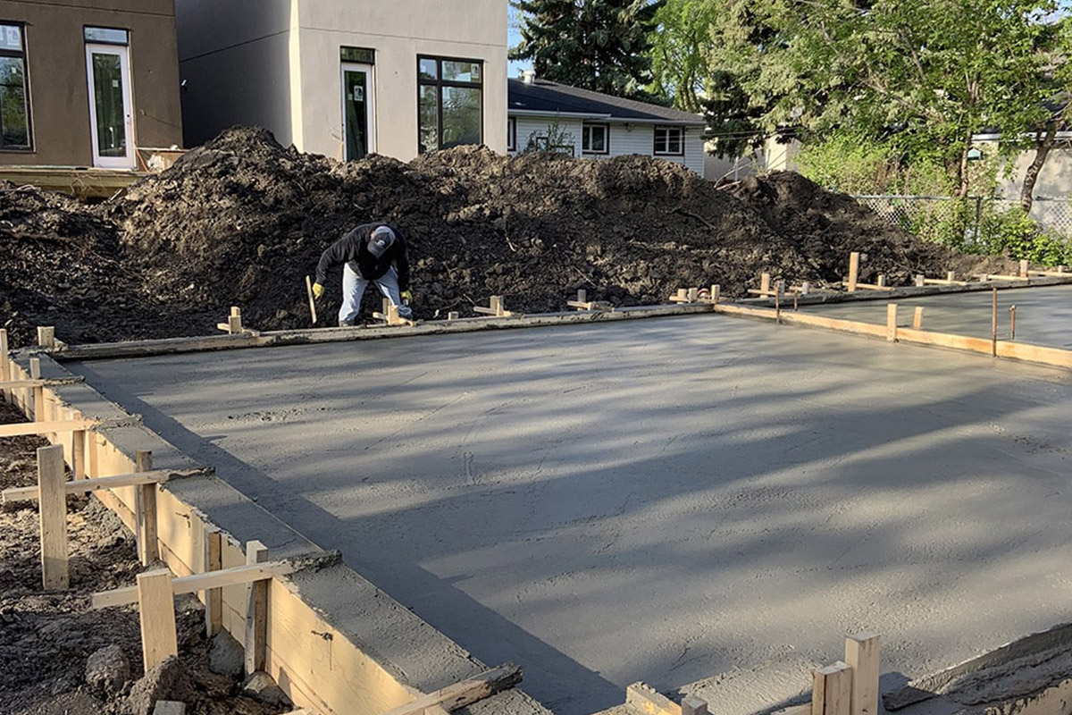 Concrete garage floors